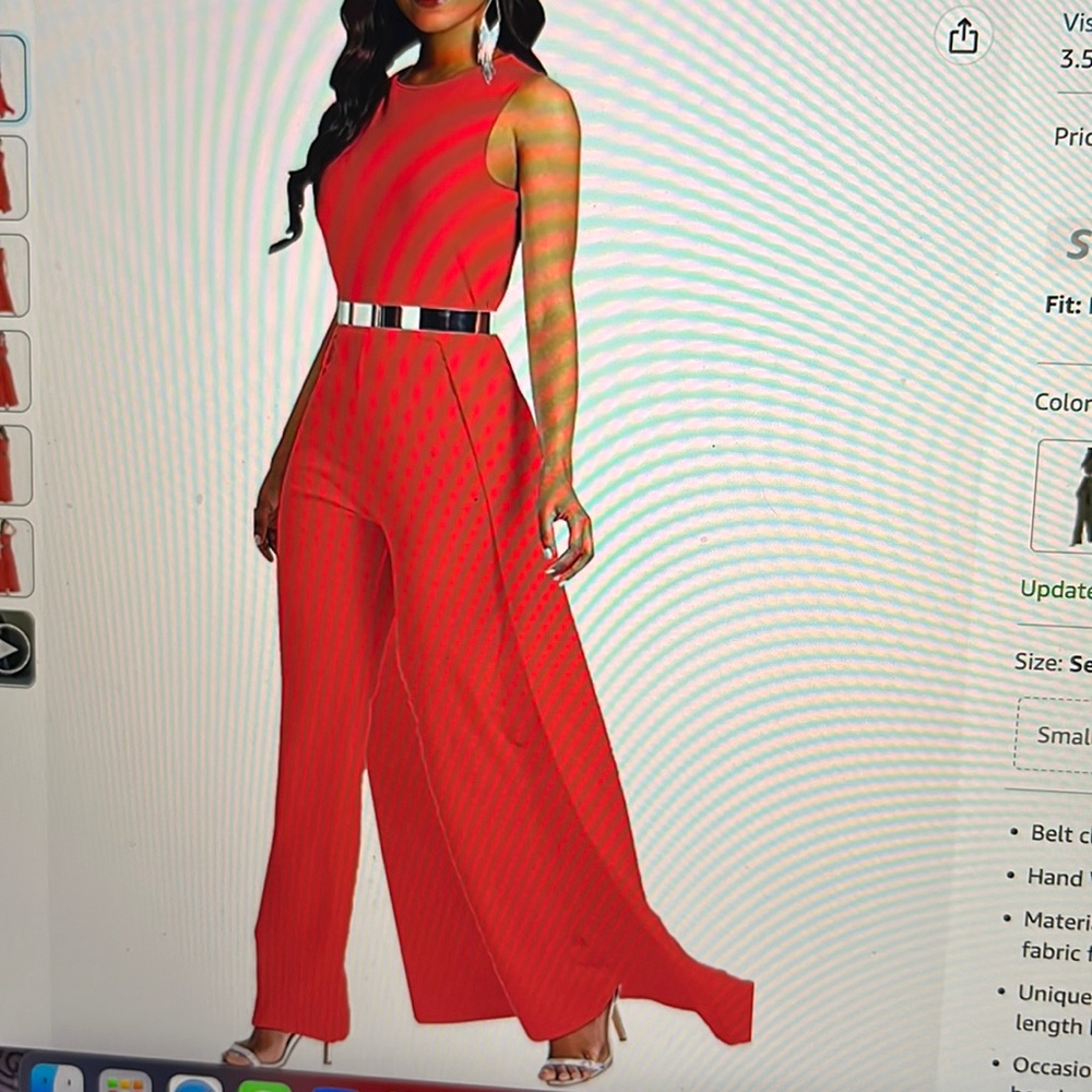 MAGICMK Women’s Sleeveless High Waist Long Jumpsuit Romper